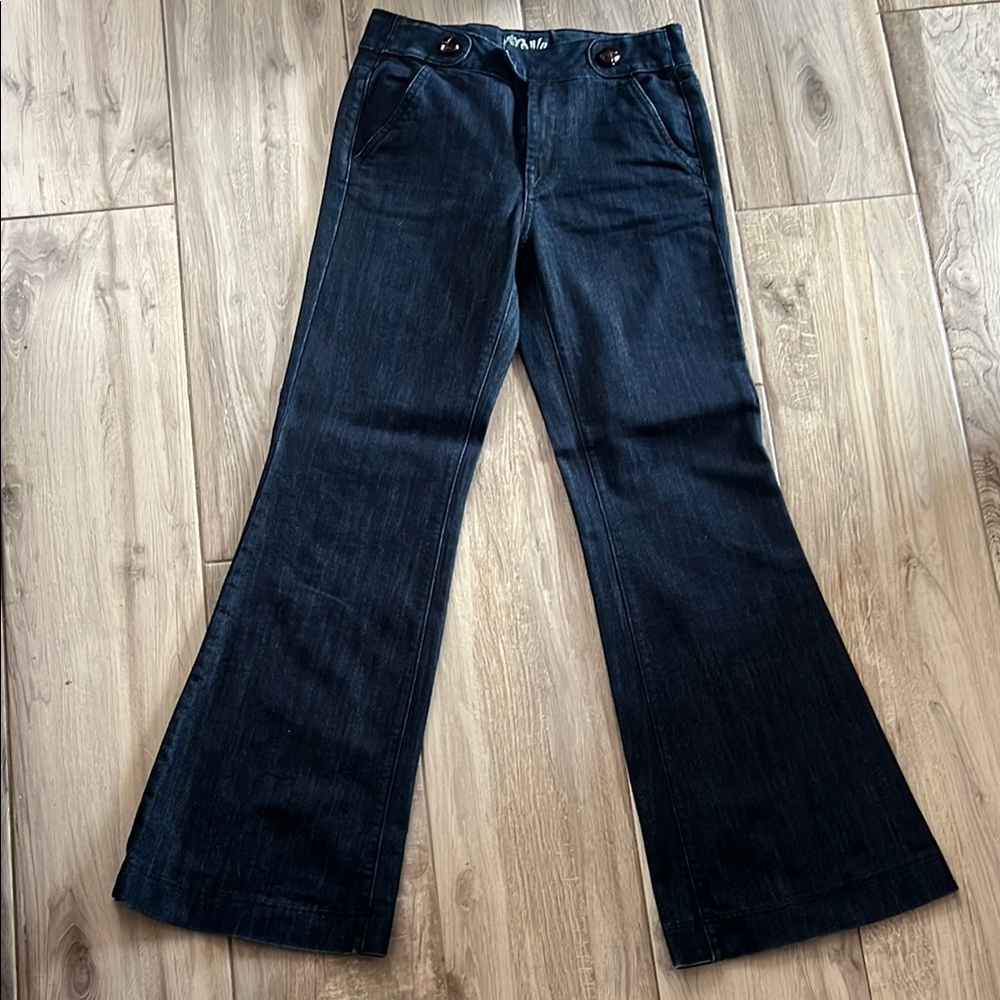 Anlo Dark Indigo Wide Leg Jeans